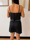 Polka Dot Scalloped Trim Romper Romper