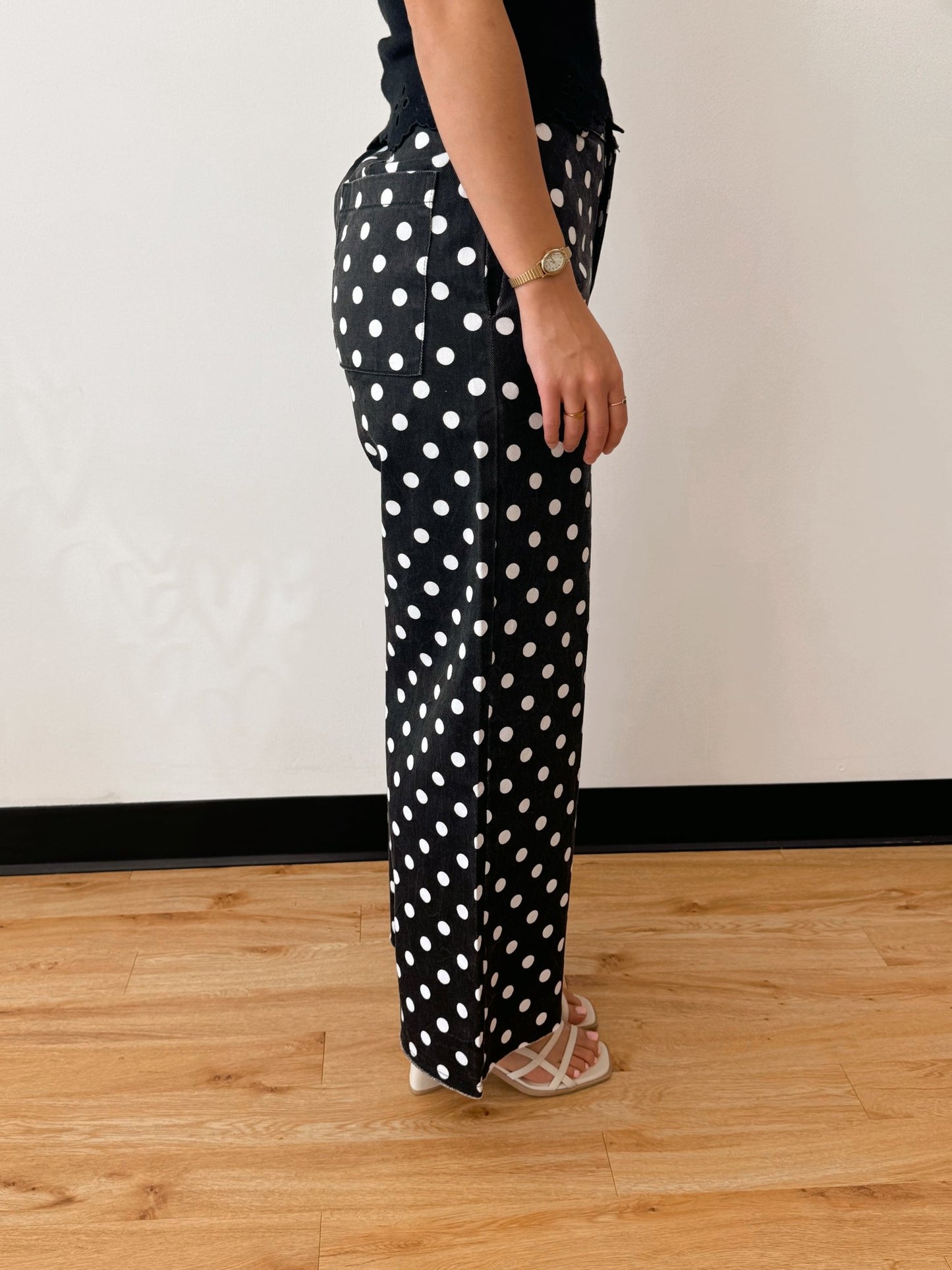 Polka Dot Trouser Pants Pants