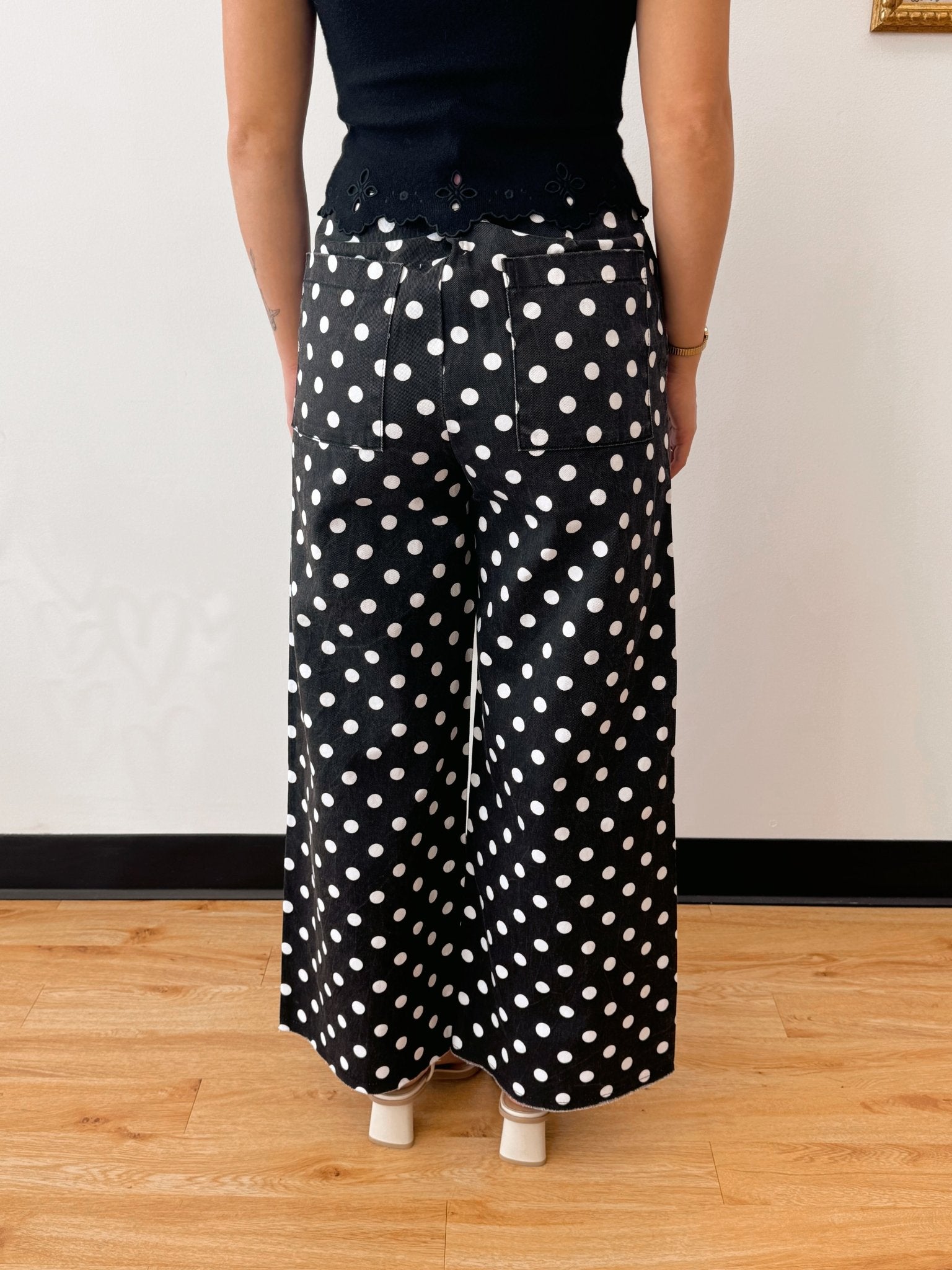 Polka Dot Trouser Pants Pants