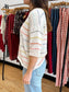 Rainbow Stripe Short Sleeve Sweater Shirts & Tops