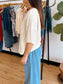 Ribbed Star Patch Boxy Top Shirts & Tops