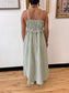 Ruffle Waist Striped Tank Dress Dress