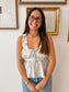 Ruffled Swiss Dot Peplum Top Shirts & Tops