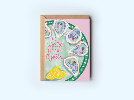 The World Is Your Oyster Card Card