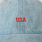 USA Embroidered Denim Cap