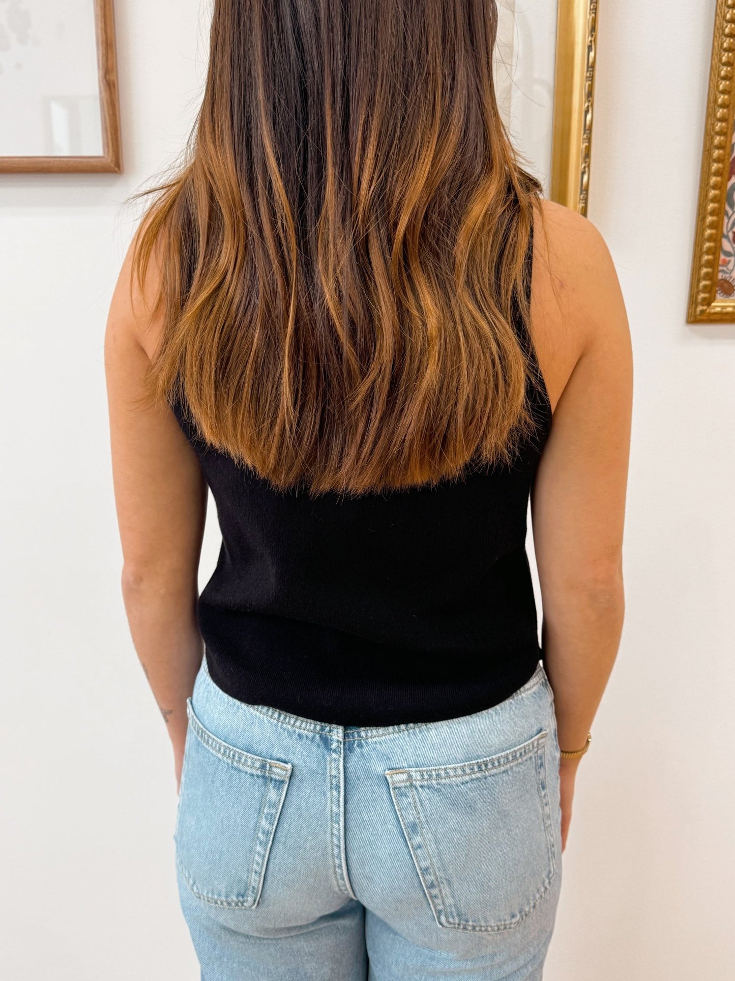 V-neck Button-front Sweater Shirts & Tops