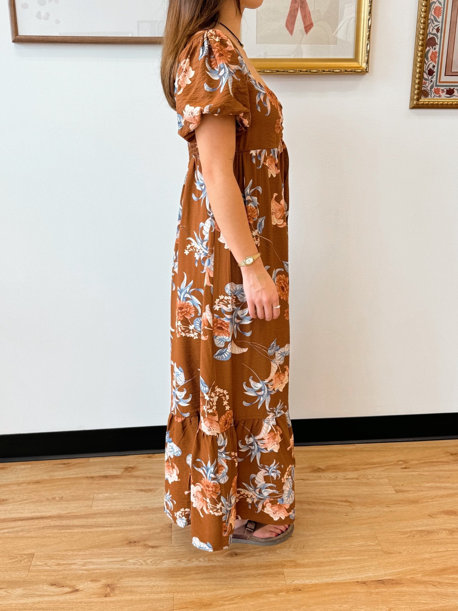 Vintage Floral Maxi Dress Small Vintage Floral Maxi Dress Small