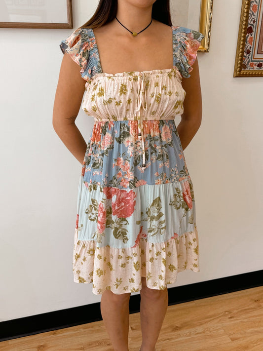 Vintage Floral Tea Dress Dress