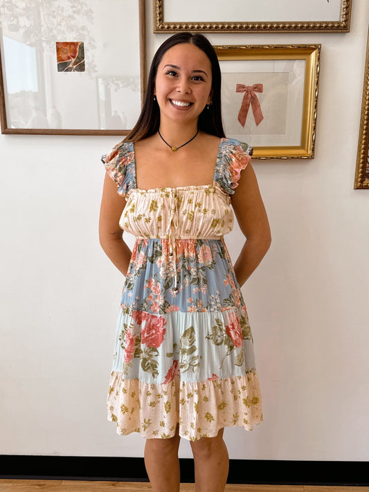 Vintage Floral Tea Dress Dress