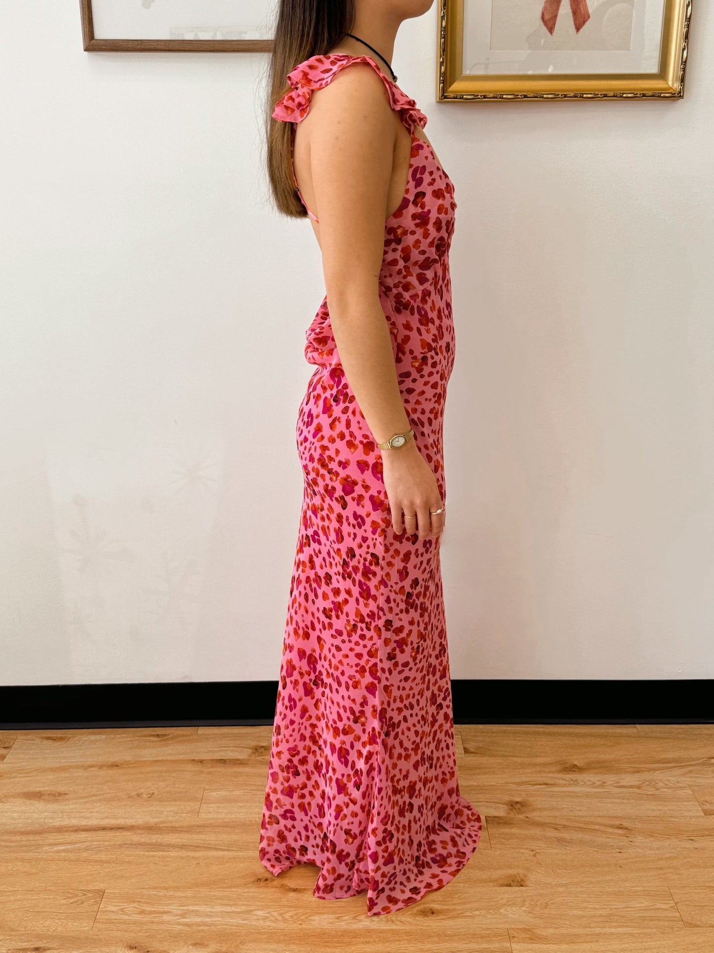 Wild Rose Flutter Maxi Dress Dress