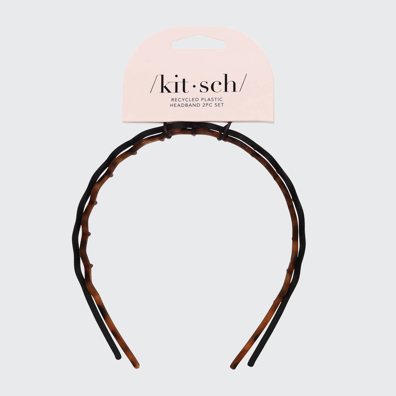 Zig Zag Headband 2pc - Black & Tort Hair Accessories