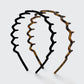 Zig Zag Headband 2pc - Black & Tort Hair Accessories